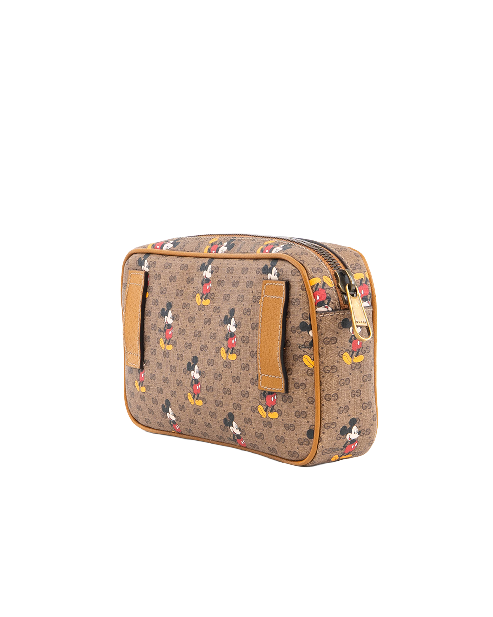 GUCCI X DISNEY MICKEY BELT BAG 85 BROWN GG SUPREME MONOGRAM CANVAS GHW 602695 527066 5465
