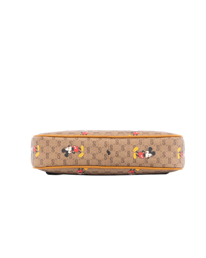 GUCCI X DISNEY MICKEY BELT BAG 85 BROWN GG SUPREME MONOGRAM CANVAS GHW 602695 527066 5467