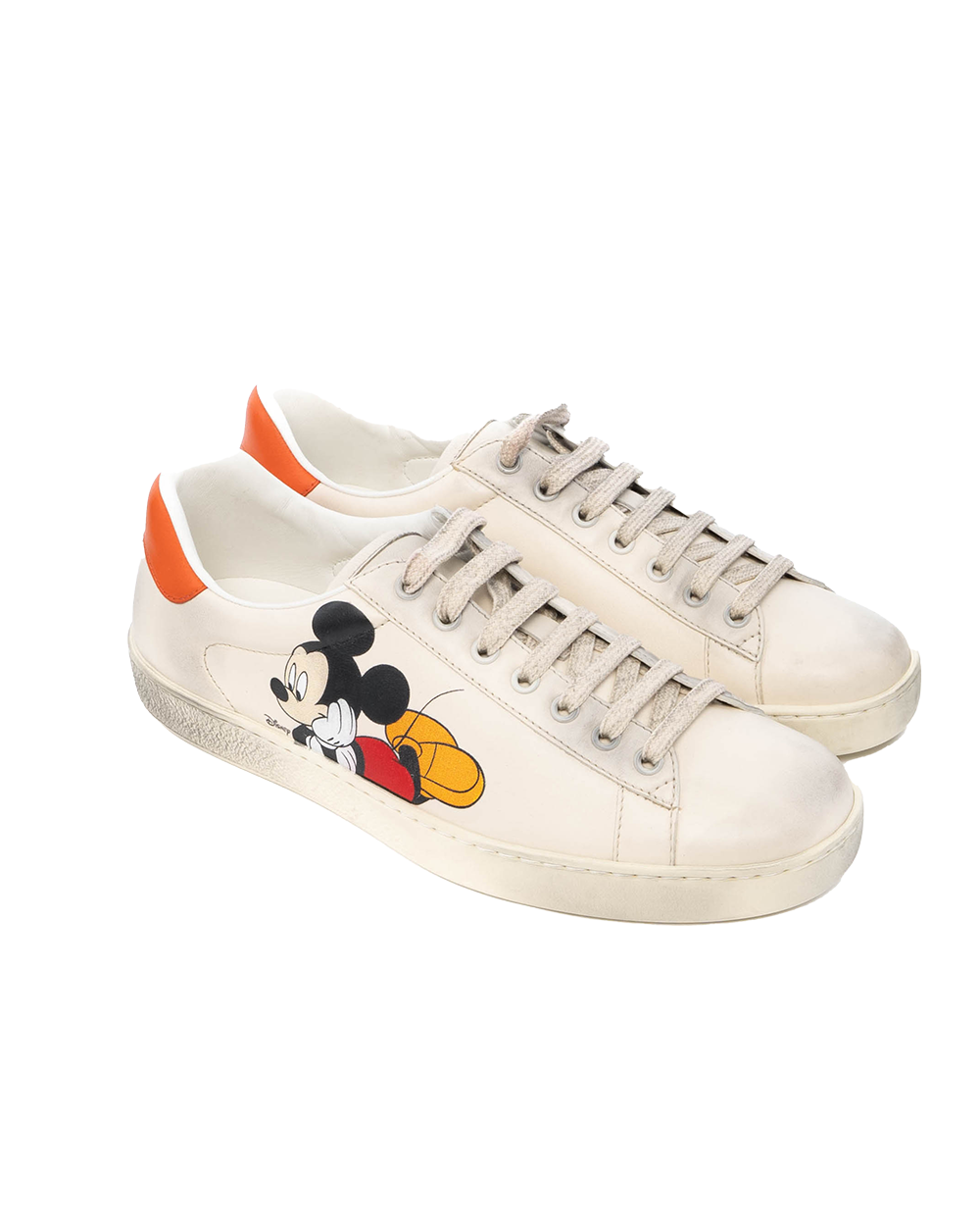 GUCCI X DISNEY MICKEY SNEAKER 7 WHITE CALF SHW 603697 03K 01470