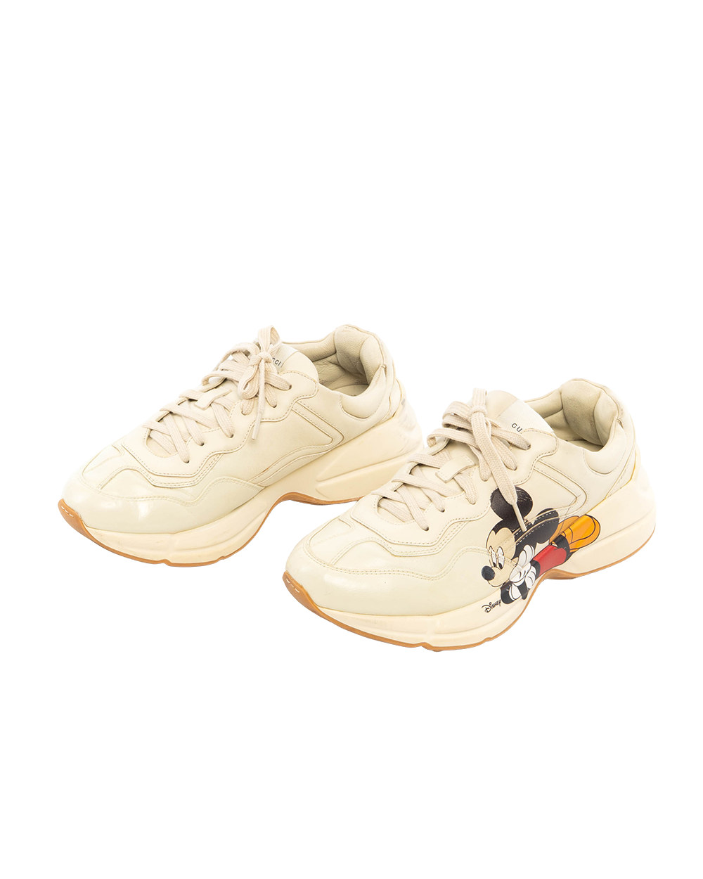 GUCCI X DISNEY MICKEY SNEAKER 9 WHITE CALF 0484