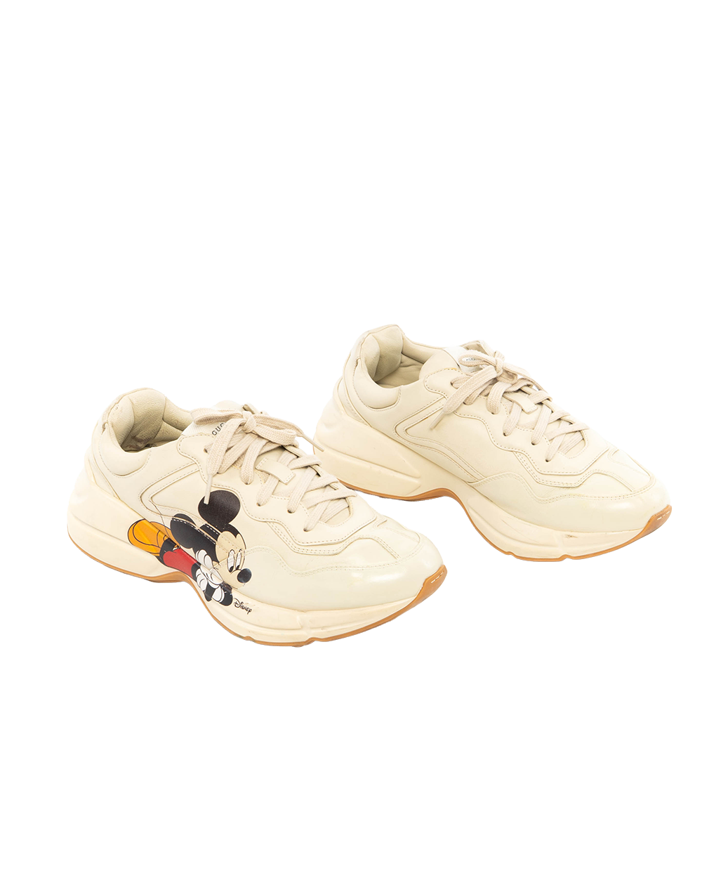 GUCCI X DISNEY MICKEY SNEAKER 9 WHITE CALF 0485