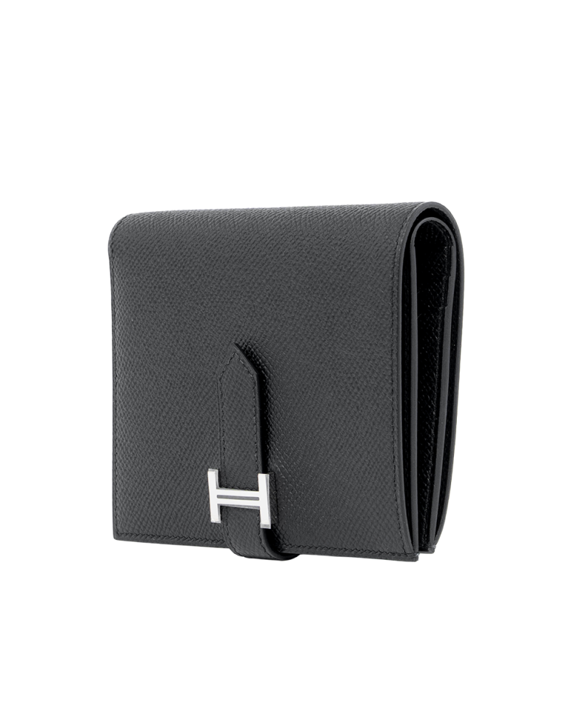 HERMES BEARN WALLET SHORT BLACK SHW B NN 011 BZ 01649