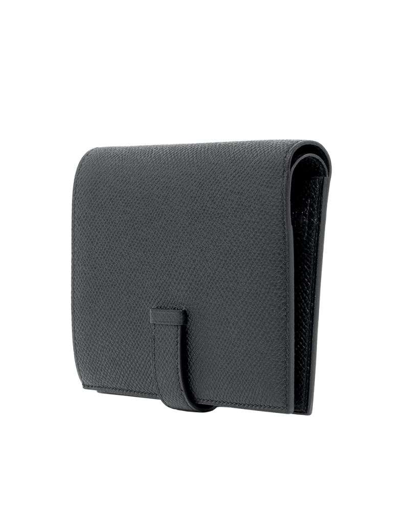 HERMES BEARN WALLET SHORT BLACK SHW B NN 011 BZ 01650