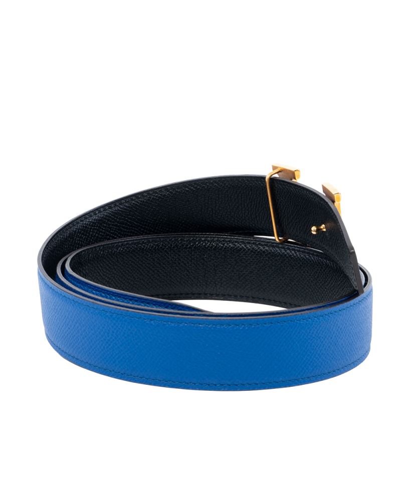 HERMES BELT 105 BLUE BLACK Z AA 140 02998