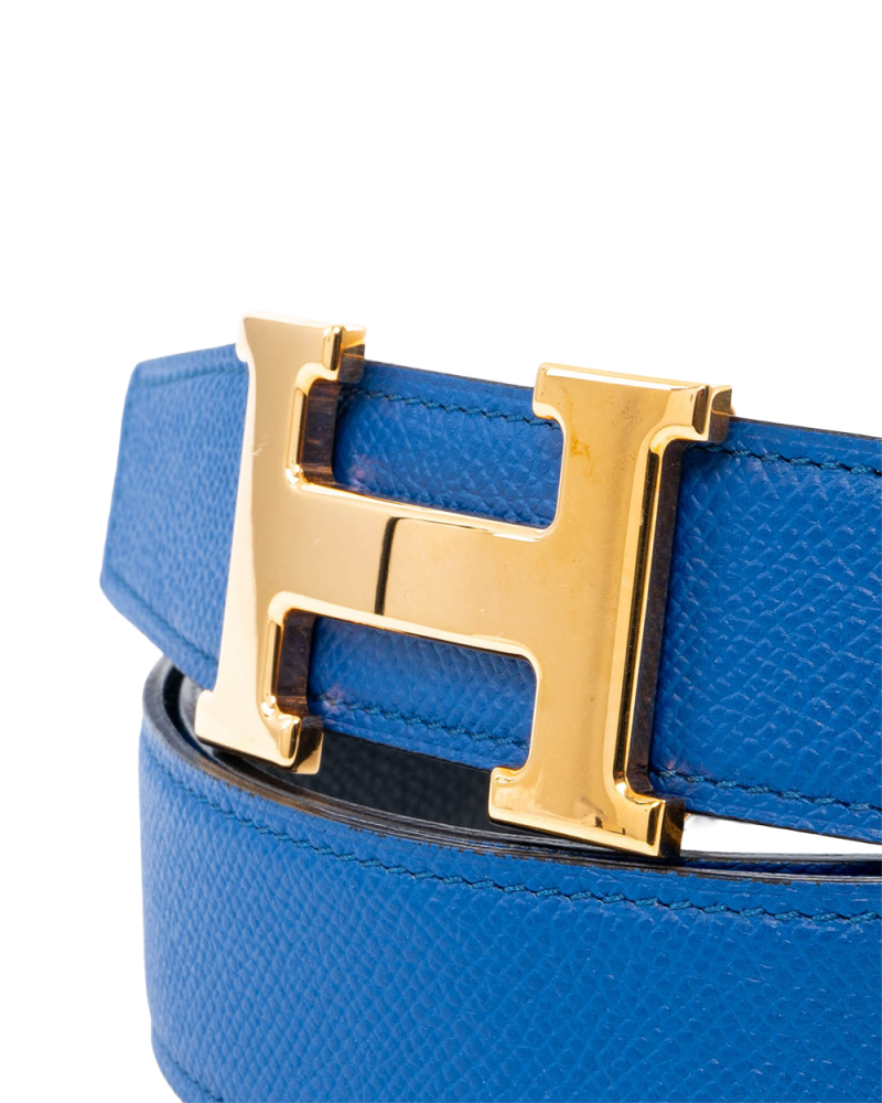 HERMES BELT 105 BLUE BLACK Z AA 140 03001