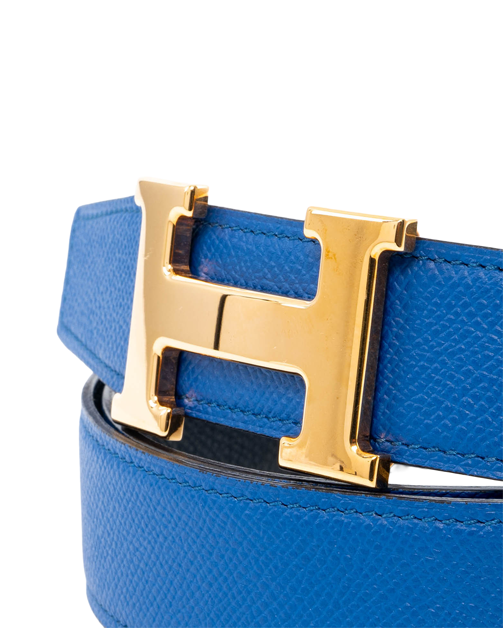 HERMES BELT 105 BLUE BLACK Z AA 140 03001