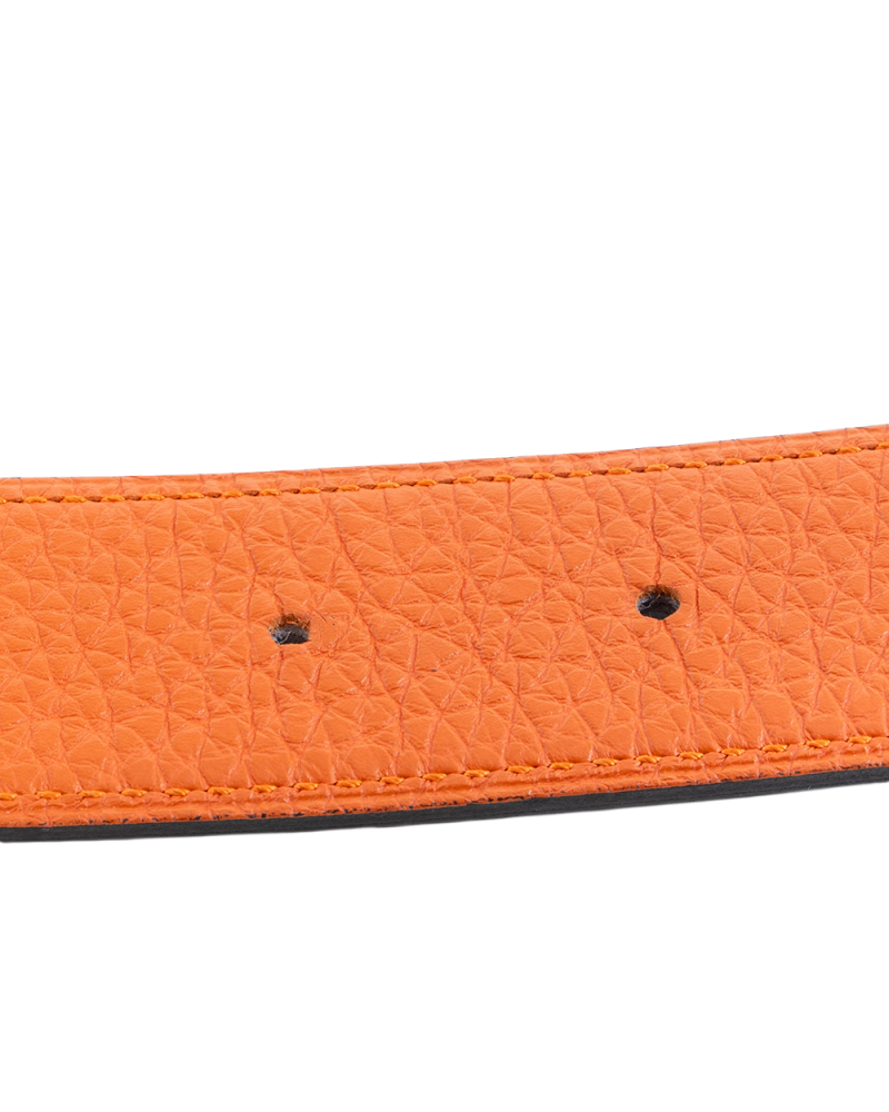 HERMES BELT 32 MM 95 ORANGE NOIR SHW 5508