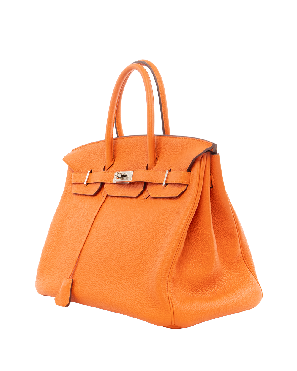 HERMES BIRKIN 35 ORANGE TOGO SHW STAMP N 6934