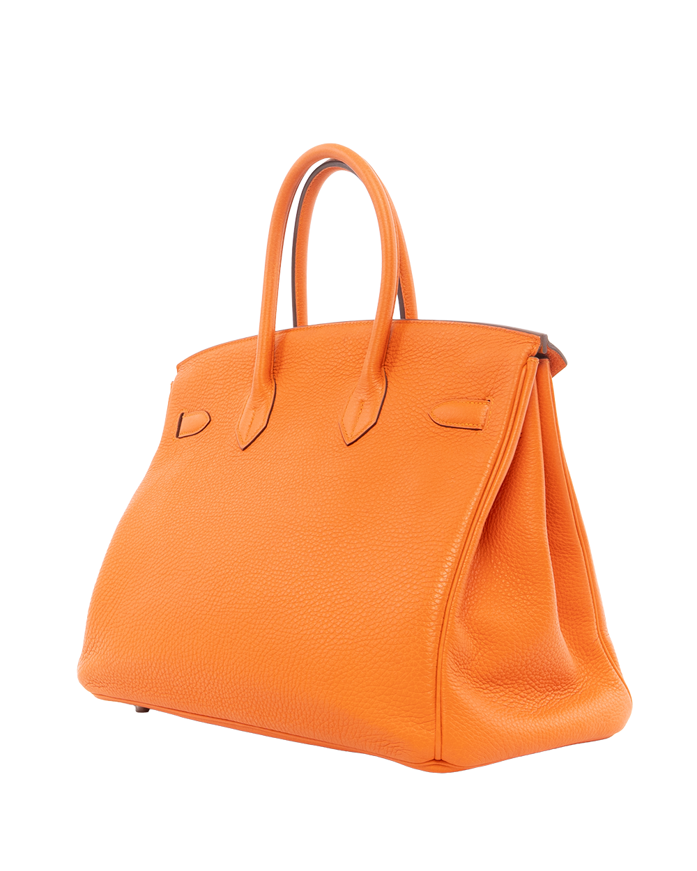 HERMES BIRKIN 35 ORANGE TOGO SHW STAMP N 6935