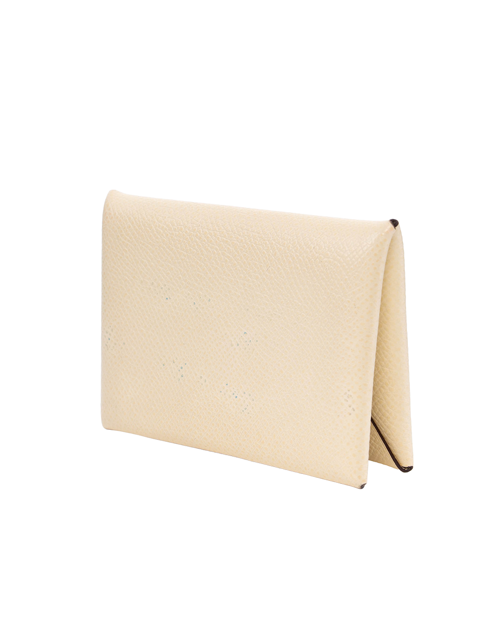 HERMES CALVI CARD HOLDER SHORT BEIGE SHW Z MA 009 OT10 2161