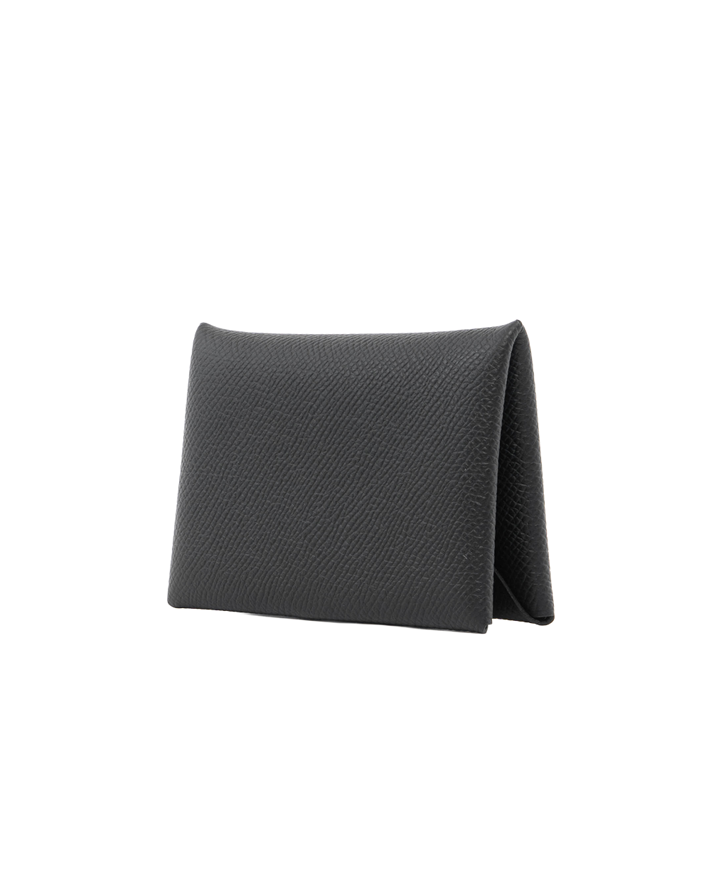 HERMES CALVI CARD HOLDERD SHORT BLACK EPSOM SHW 0198