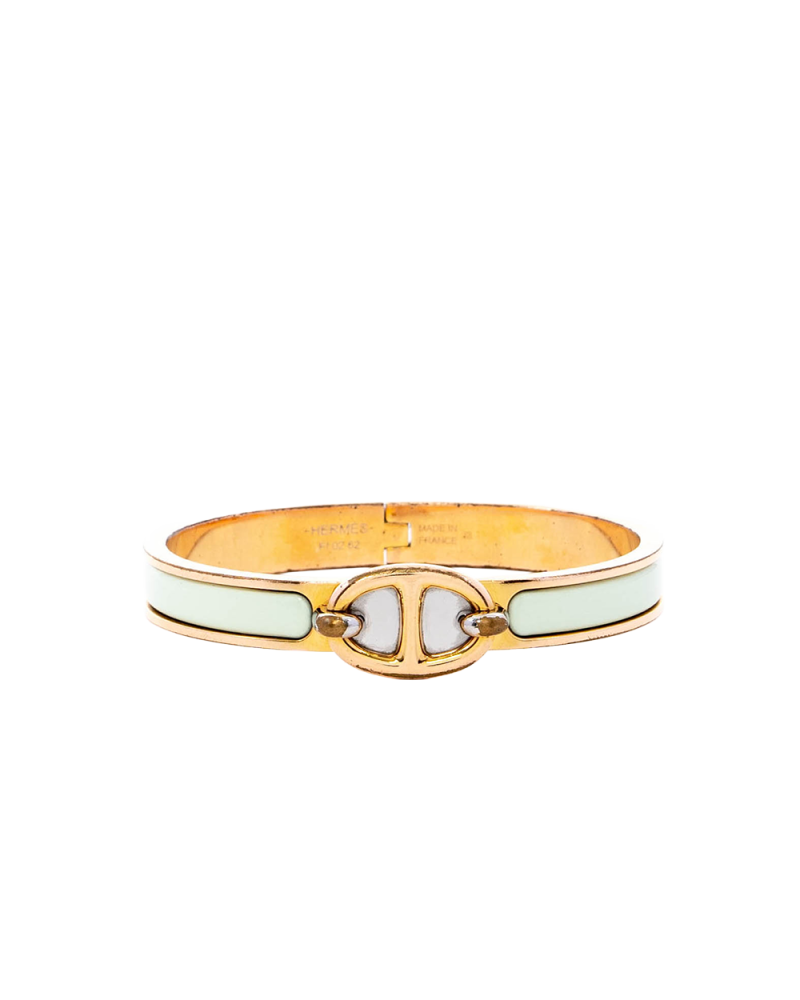 HERMES CLIC CHAINE WHITE GHW FI 02 62 03822