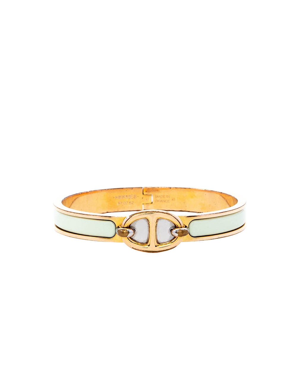 HERMES CLIC CHAINE WHITE GHW FI 02 62 03822