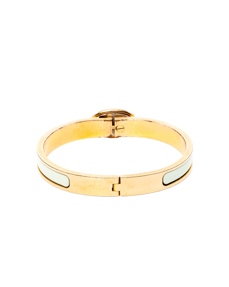 HERMES CLIC CHAINE WHITE GHW FI 02 62 03829