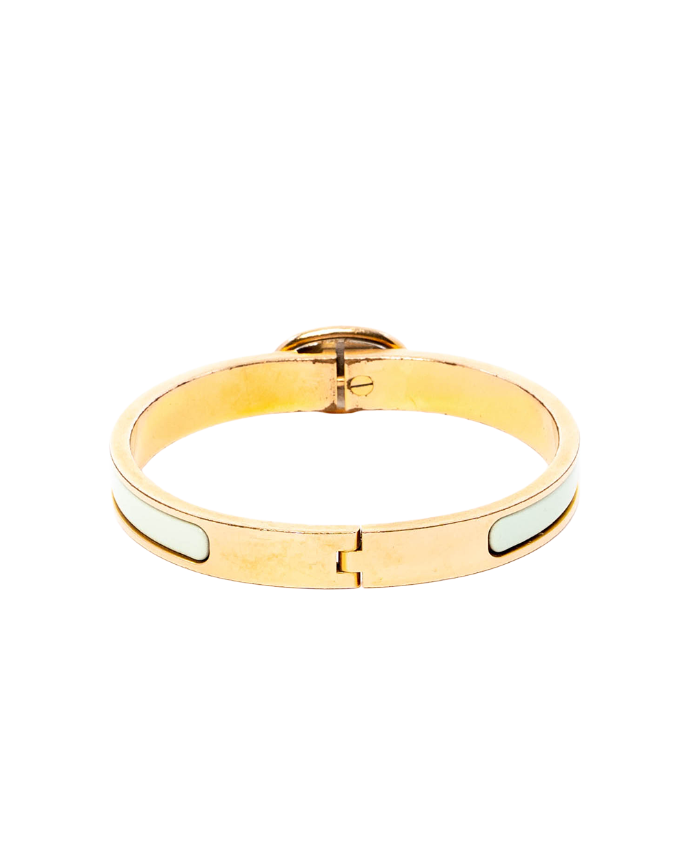HERMES CLIC CHAINE WHITE GHW FI 02 62 03829