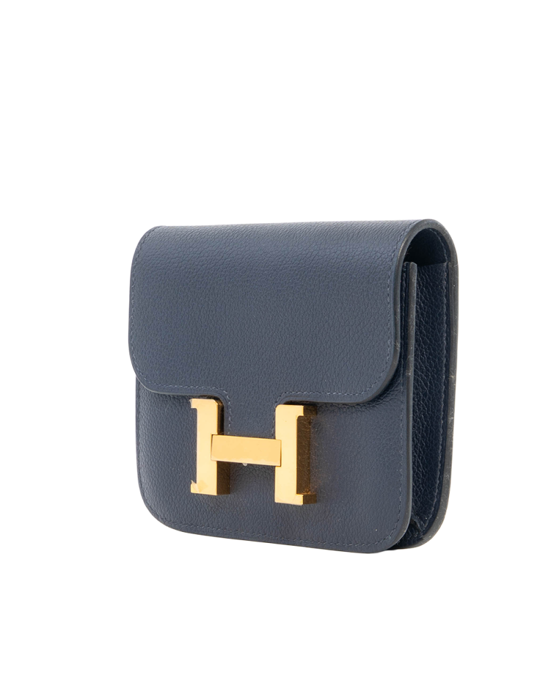 HERMES CONSTANCE SLIM BLUE NAVY GHW U AM 003 UH 5154