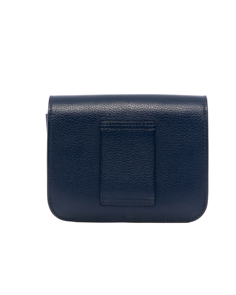 HERMES CONSTANCE WALLET SLIM BLUE SHW Z MZ 009 MM 8073