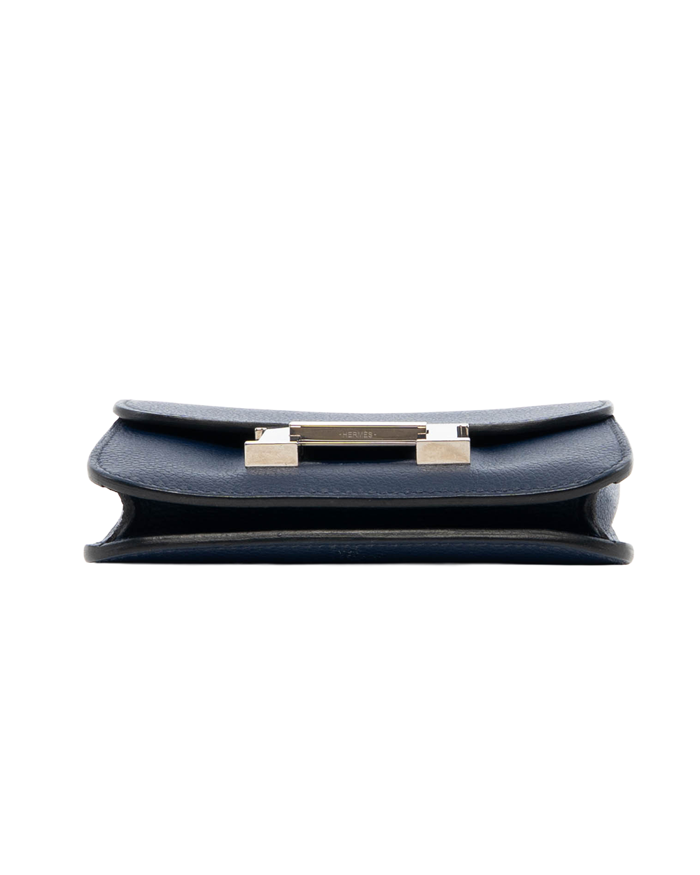 HERMES CONSTANCE WALLET SLIM BLUE SHW Z MZ 009 MM 8077