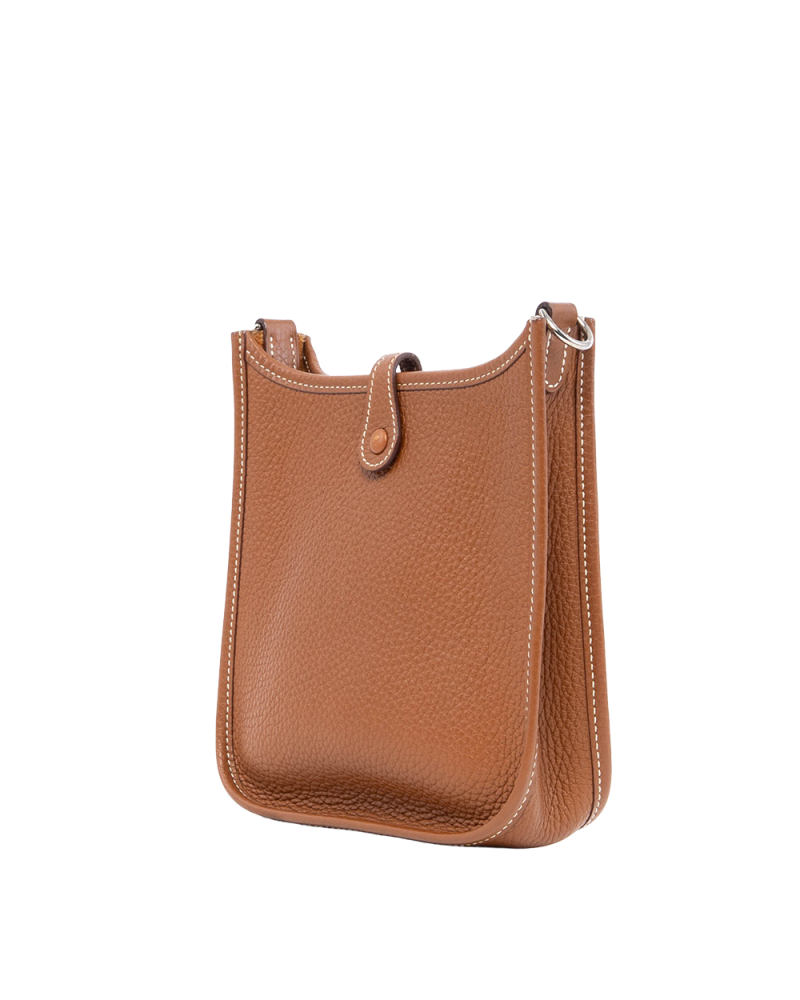 HERMES EVELYNE MINI BROWN TOGO SHW C BS 005 1020