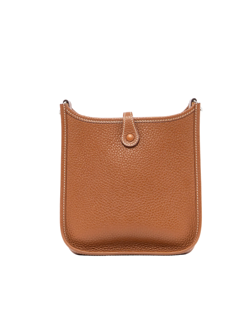 HERMES EVELYNE MINI BROWN TOGO SHW C BS 005 1021