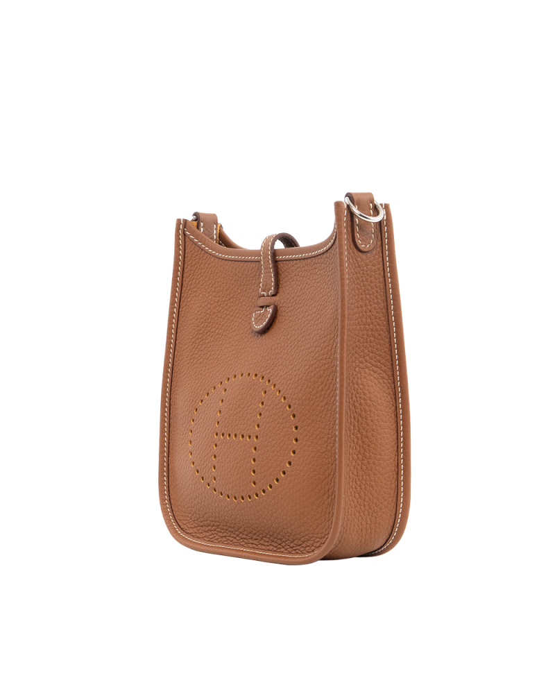 HERMES EVELYNE MINI GOLD EPSOM SHW B AU003 MM 0416