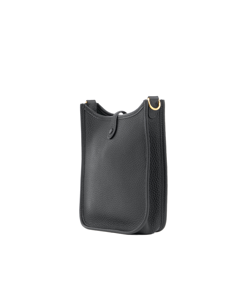 HERMES EVELYNE MINI NOIR BLACK TOGO GHW T T 00X 5482