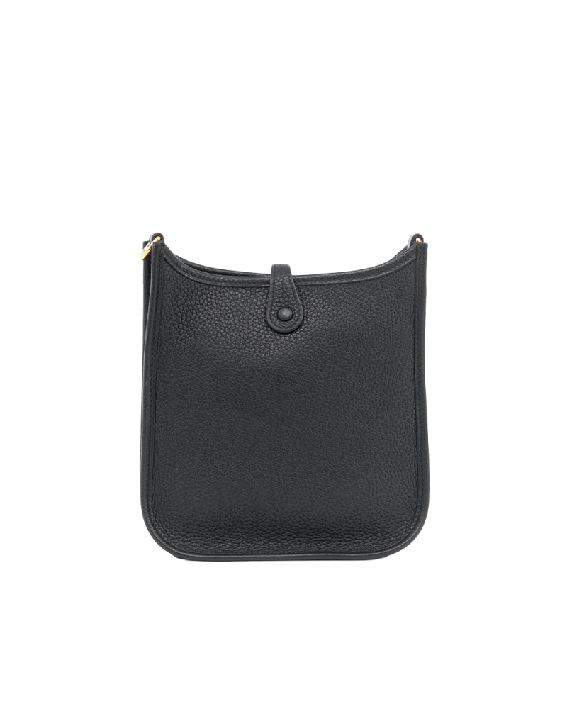 HERMES EVELYNE MINI NOIR BLACK TOGO GHW T T 00X 5483