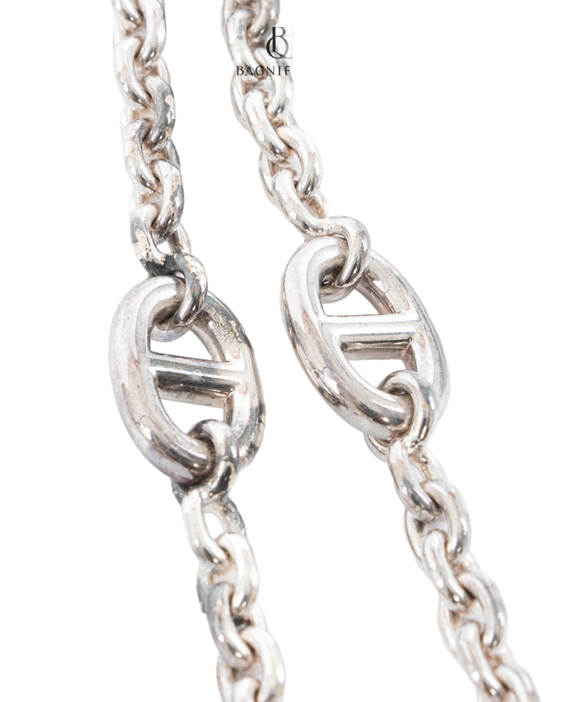 HERMES FARANDOLE 160 SILVER SHW 5216