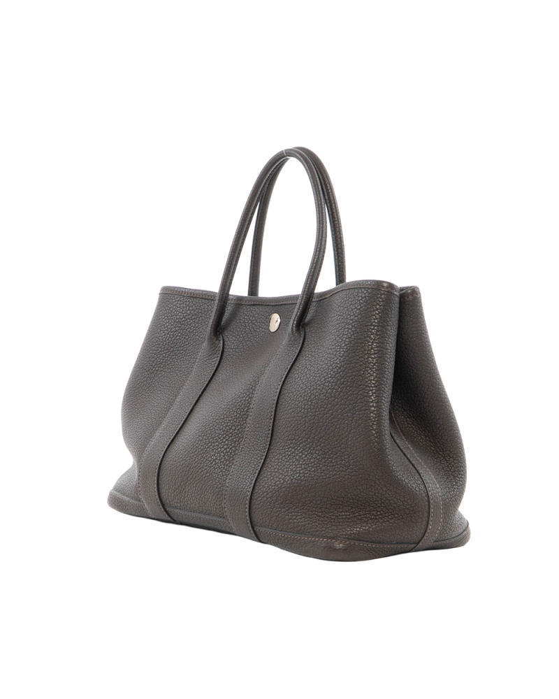 HERMES GARDEN PARTY 30 BROWN ROUGE SELLIER SHW STAMP R SQ 0231