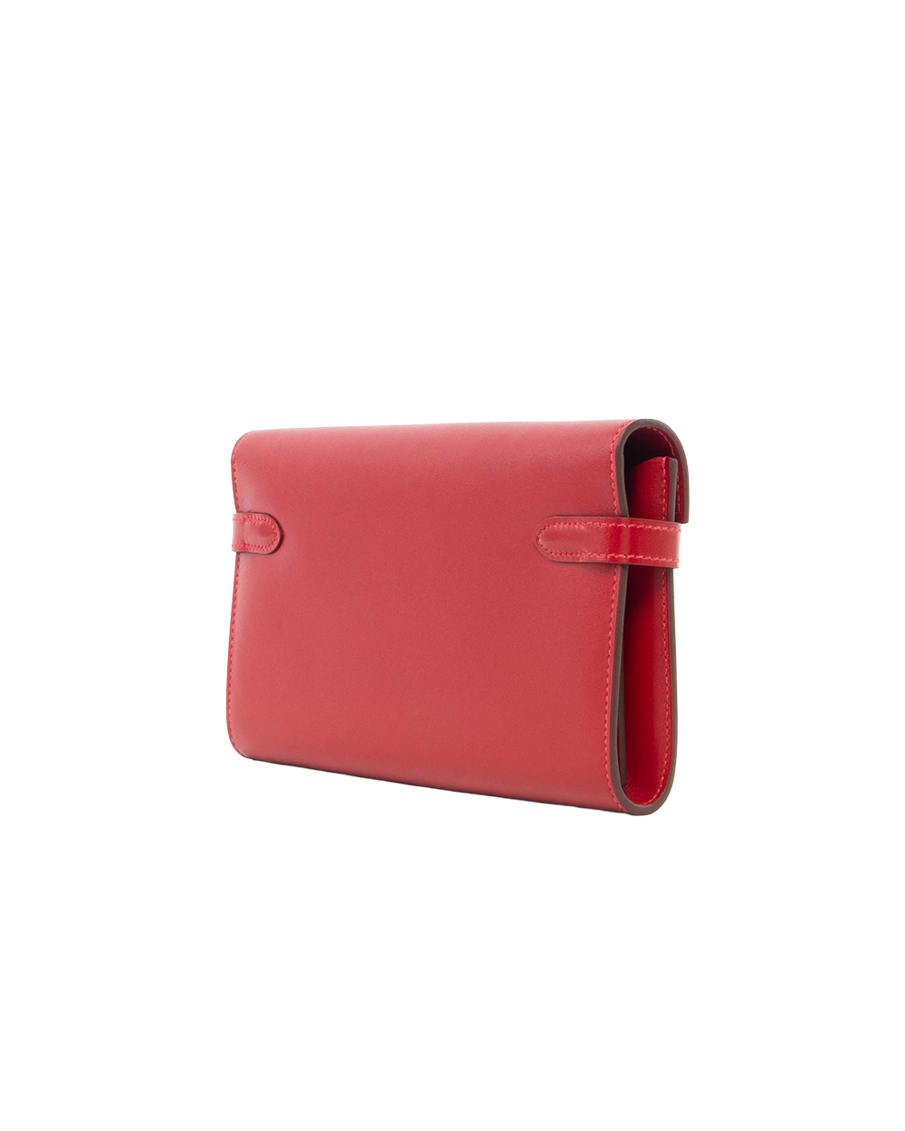 HERMES KELLY WALLET LONG RED CALF GHW A AI 011 SF 0271
