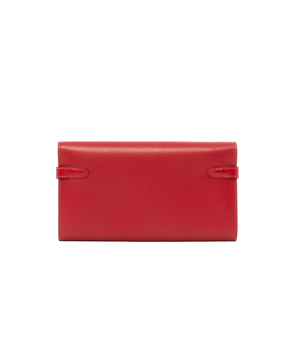 HERMES KELLY WALLET LONG RED CALF GHW A AI 011 SF 0272