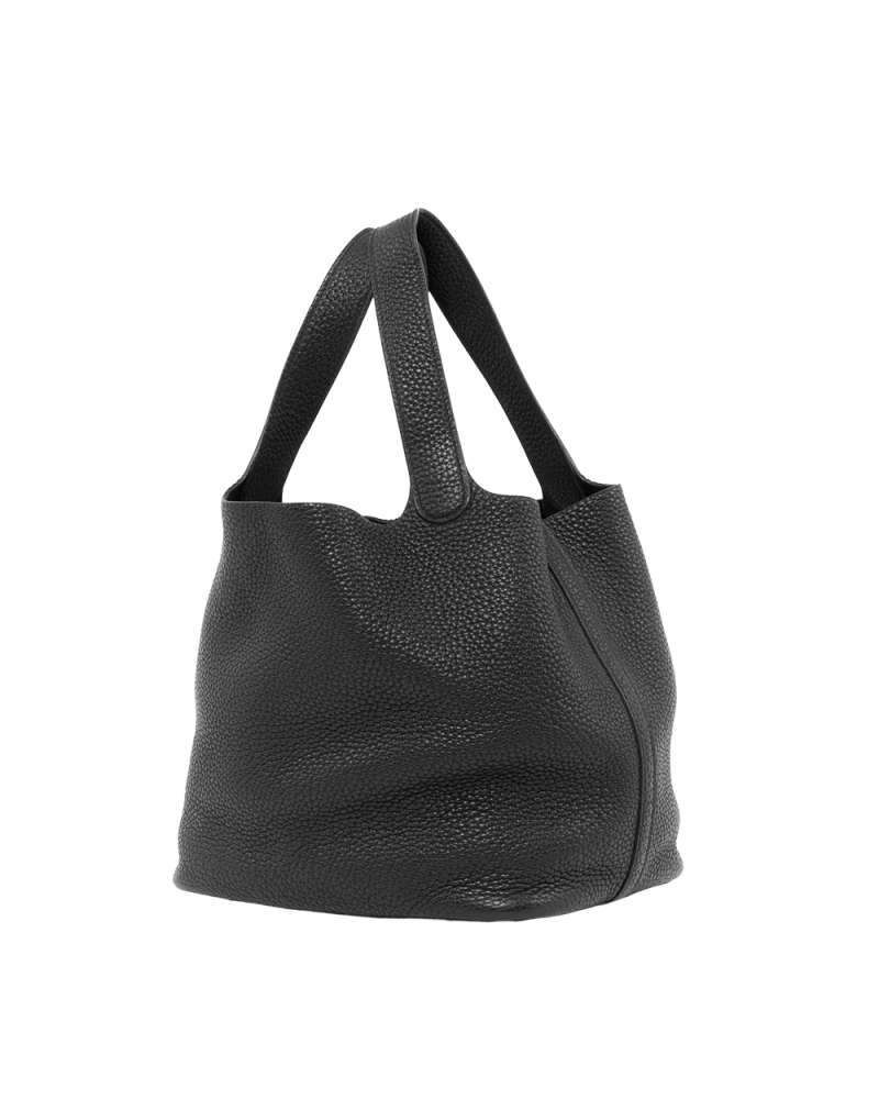 HERMES PICOTIN 22 BLACK SHW STAMP C 0517