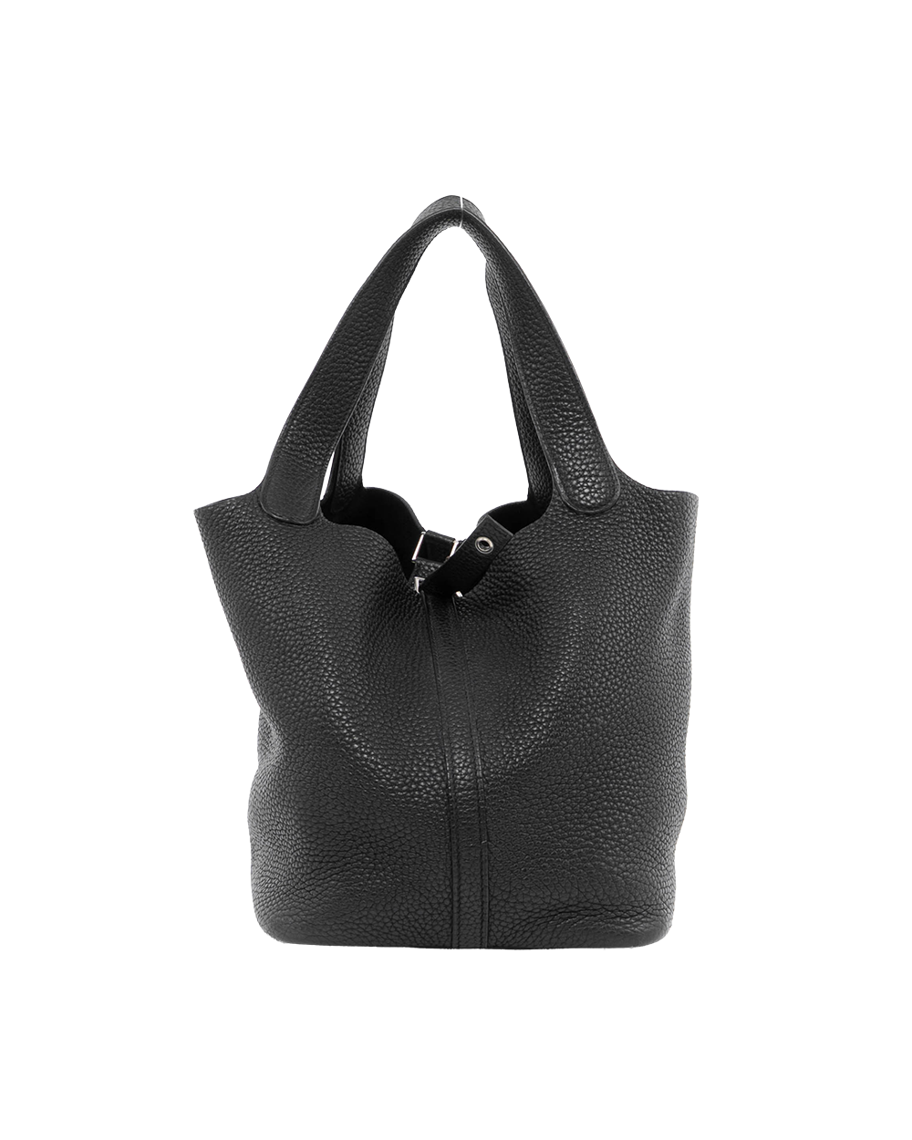 HERMES PICOTIN 22 BLACK SHW STAMP C 0521