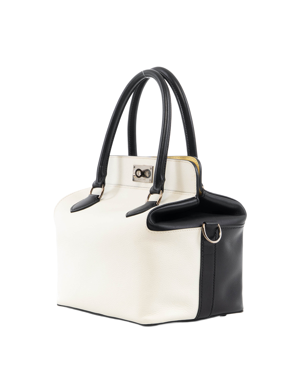 HERMES TOOLBOX 20 WHITE BLACK SHW X BY 011 C 5593