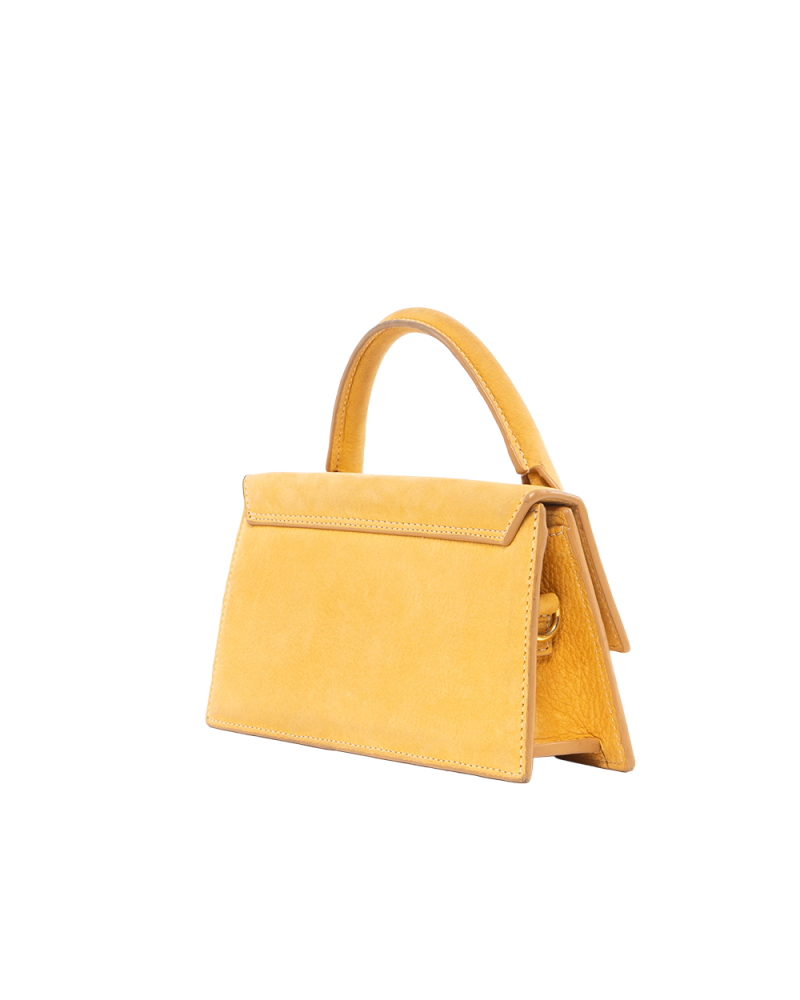 JACQUEMUS LE CHIQUITO YELLOW MUSTRAD SUEDE GHW 8677