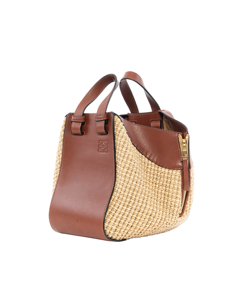 LOEWE HAMMOCK MEDIUM BROWN RED CALF GHW 061701 3123