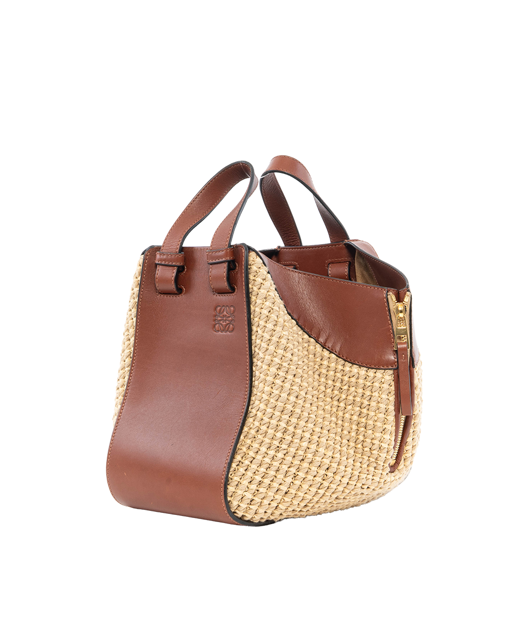 LOEWE HAMMOCK MEDIUM BROWN RED CALF GHW 061701 3123