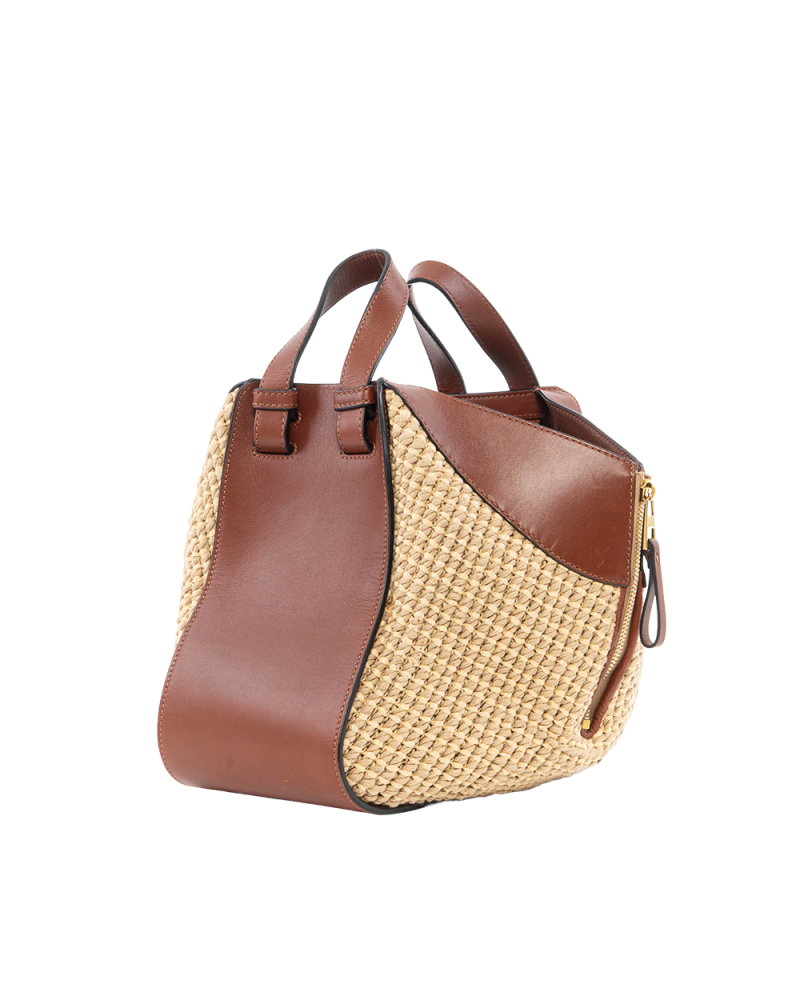 LOEWE HAMMOCK MEDIUM BROWN RED CALF GHW 061701 3124