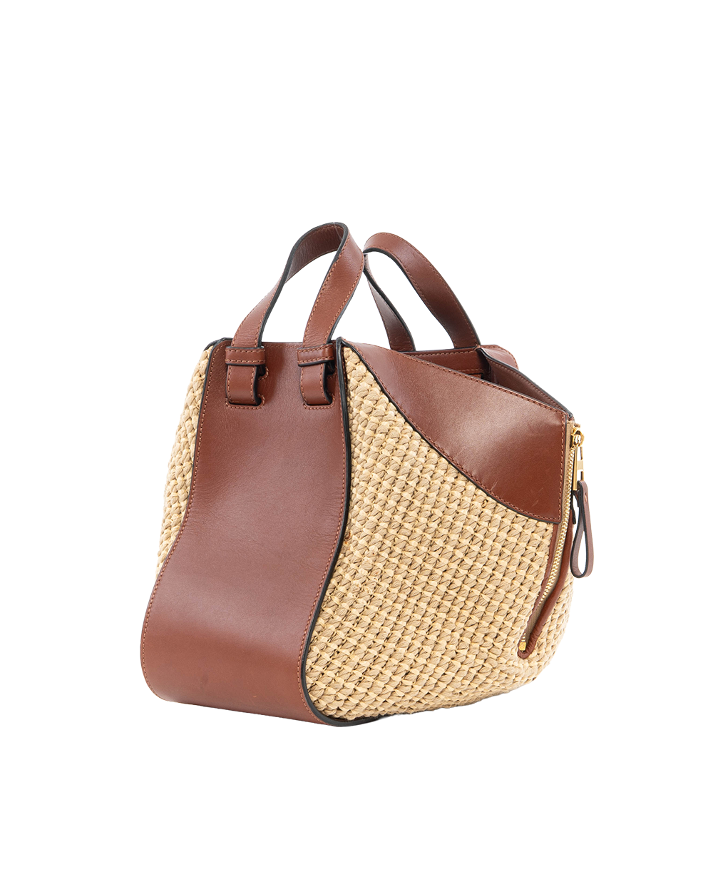 LOEWE HAMMOCK MEDIUM BROWN RED CALF GHW 061701 3124