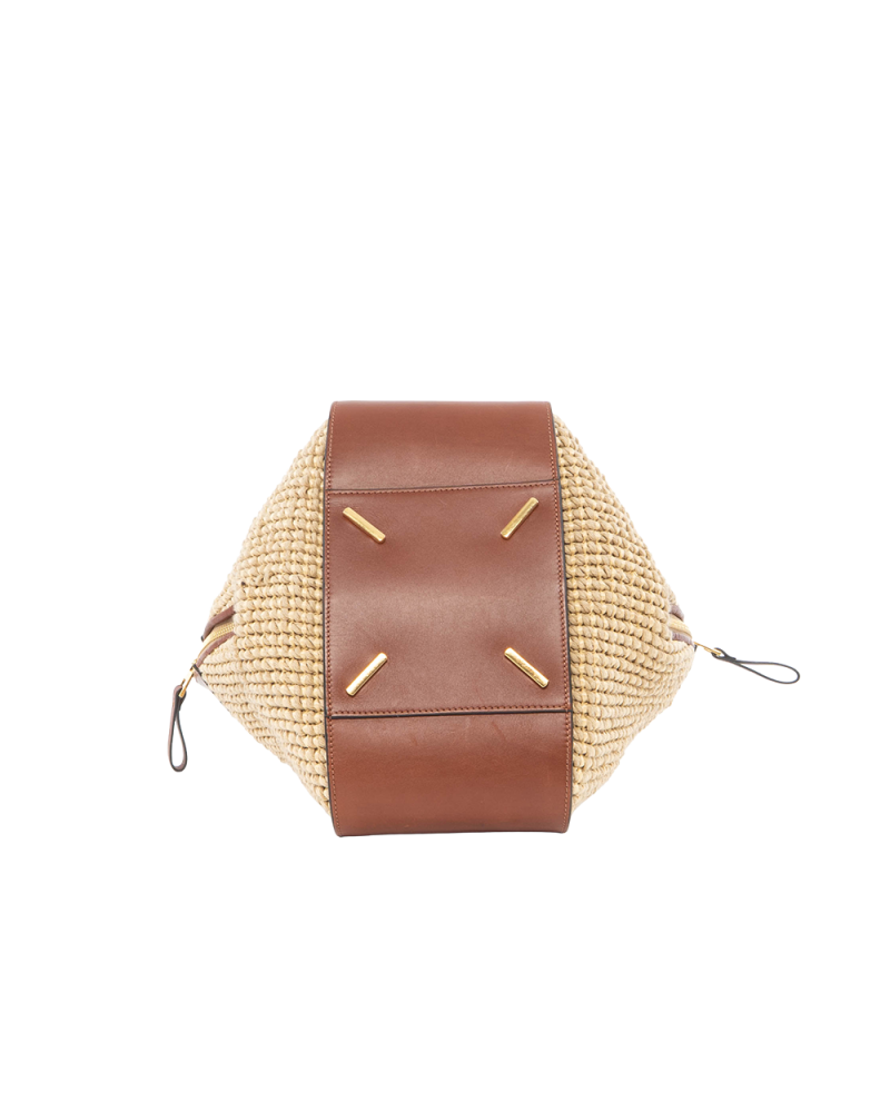 LOEWE HAMMOCK MEDIUM BROWN RED CALF GHW 061701 3130