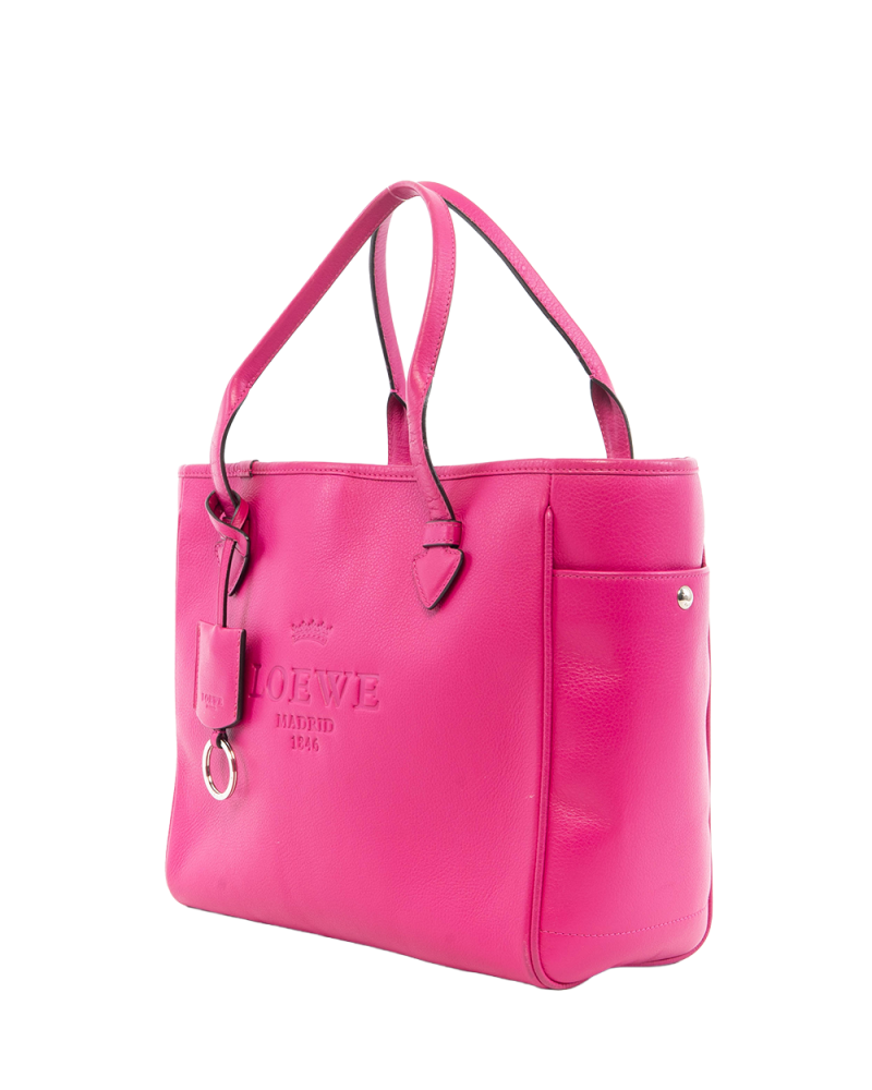 LOEWE HERITAGE TOTE BAG SMALL PINK CALF SHW 061205 5613