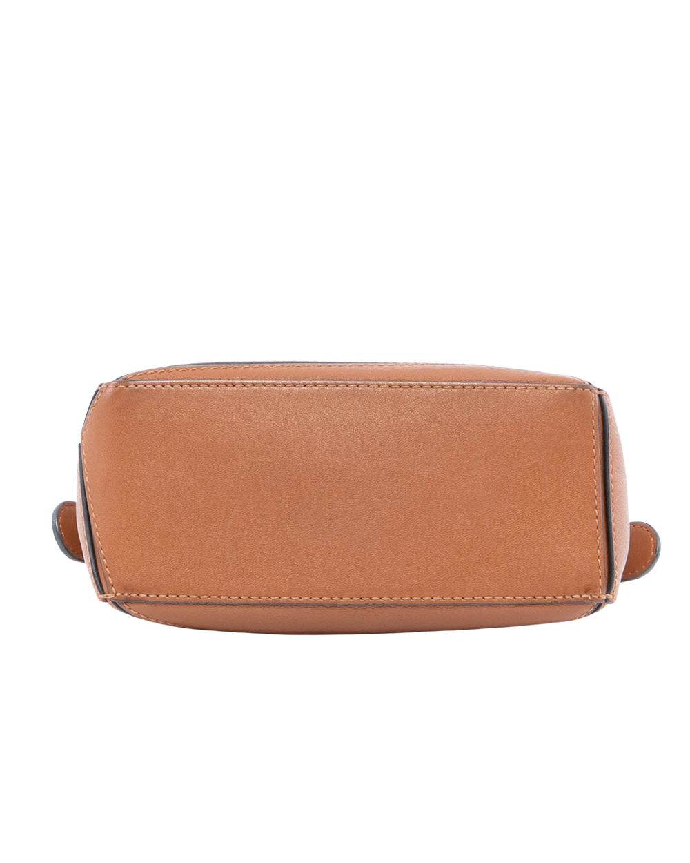 LOEWE PUZZLE MINI BROWN TAN CALF SHW 261838 0093
