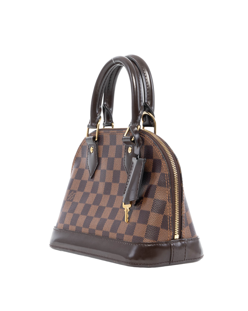LV ALMA BB BROWN DAMIER CANVAS GHW 1155CT 3139