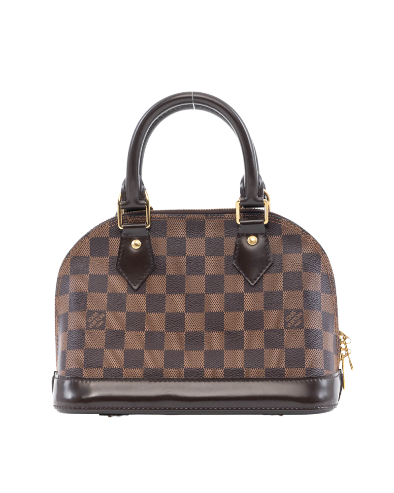 LV ALMA BB BROWN DAMIER CANVAS GHW 1155CT 3141
