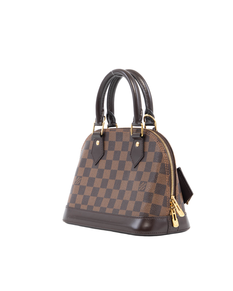 LV ALMA BB BROWN DAMIER CANVAS GHW AA2166 5329