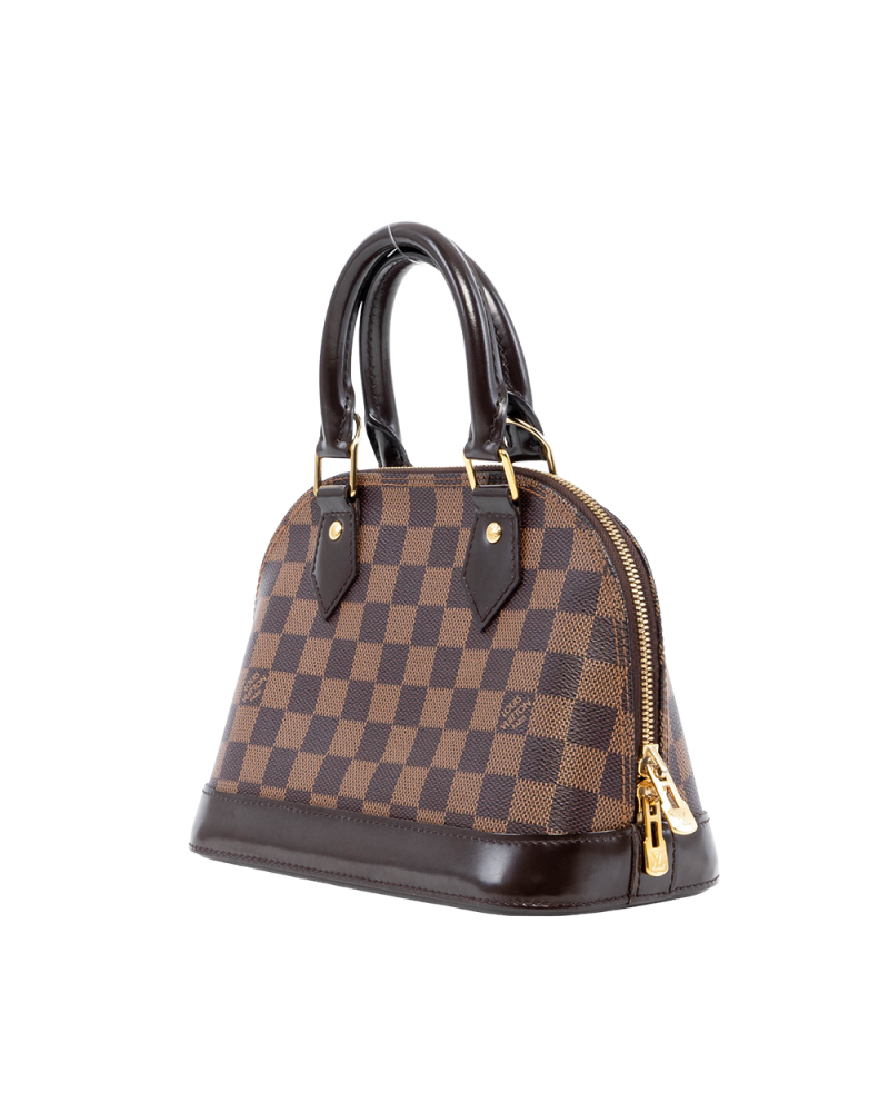 LV ALMA BB BROWN DAMIER CANVAS GHW CT5116 05319