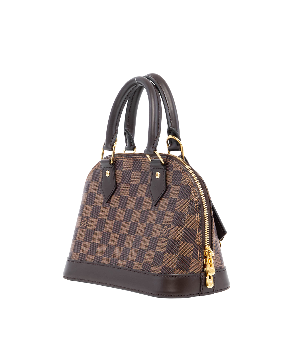 LV ALMA BB BROWN DAMIER CANVAS GHW MICROCHIP 07152