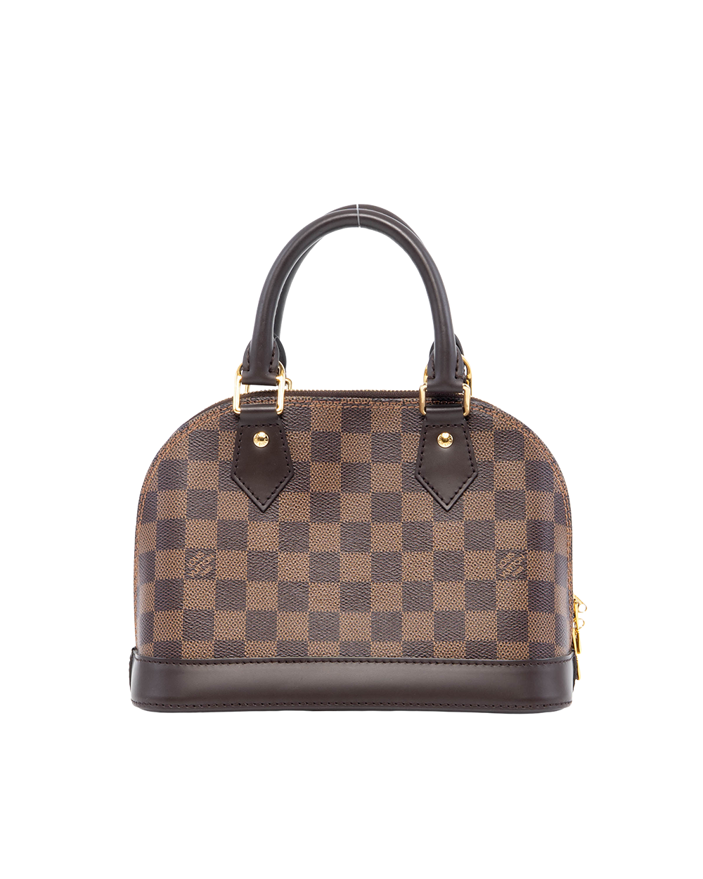 LV ALMA BB BROWN DAMIER CANVAS GHW MICROCHIP 07153