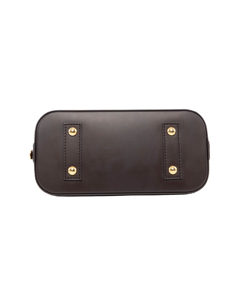 LV ALMA BB BROWN DAMIER CANVAS GHW MICROCHIP 07159