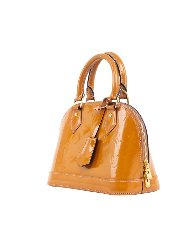 LV ALMA BB YELLOW MUSTARD PATENT GHW MI0163 5345
